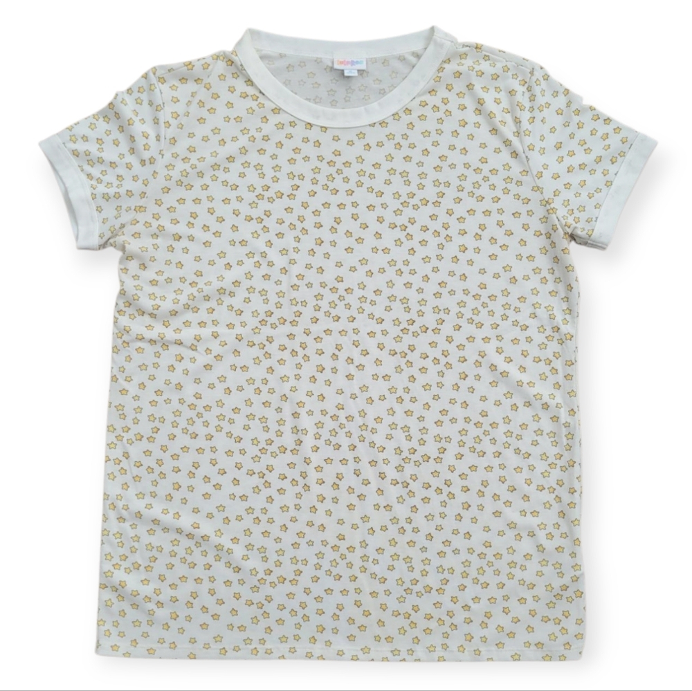 Lularoe Star Print Ringer Tee